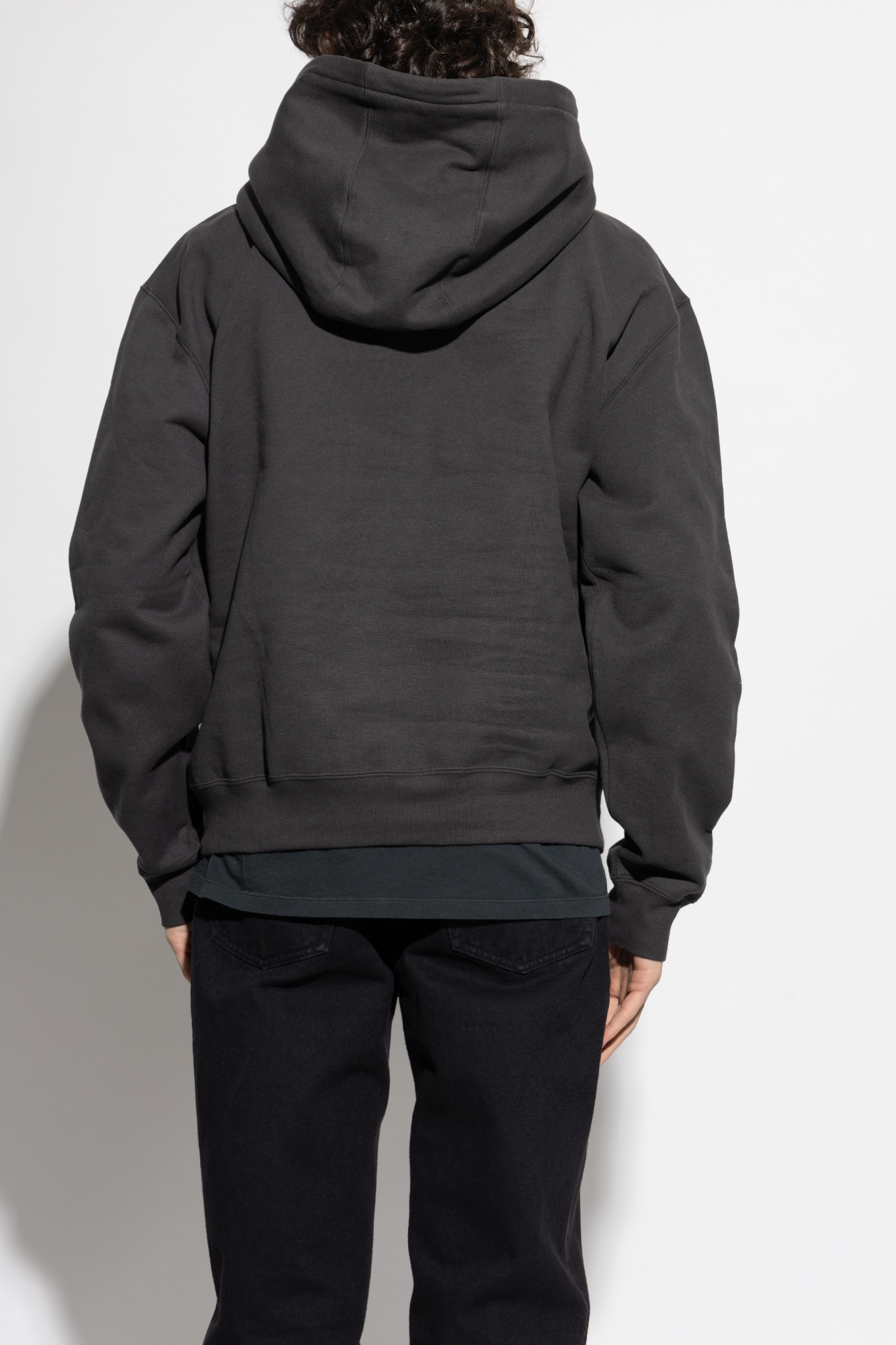 パーカー・フーディ SAINT LAURENT Men Hoodies 818538Y36SW 1467 Grey Saint Laurent Gray hoodie with logo | TheDoubleF